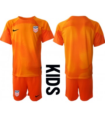 Maillot de foot États-Unis Gardien de but Domicile enfant Monde 2022 Manches Courte (+ pantalon court)